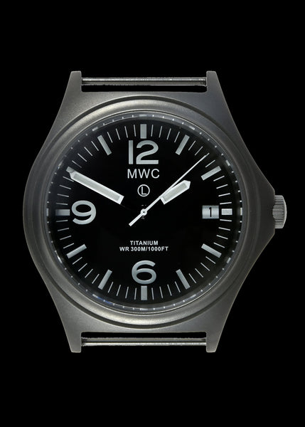 MWC 45th Anniversary Limited Edition Titanium Military Watch, 300m Water Resistant, 10 Year Battery Life, Luminova and Sapphire Crystal - Watch Used for Images and Promotion